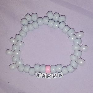 Taylor swift karma is a cat friendship bracelet